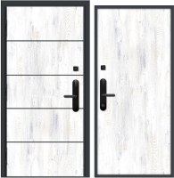 Входная дверь Nord Doors Амати А13 88x206 левая глухая (Slotex 3861/Rw) - 