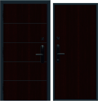 Входная дверь Nord Doors Амати А13 88x206 левая глухая (Slotex 3844/Mw) - 