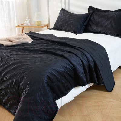 Набор текстиля для спальни Arya Lady 180x240 (черный)