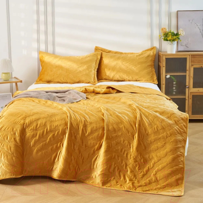 Набор текстиля для спальни Arya Lady 250x260 (горчичный)