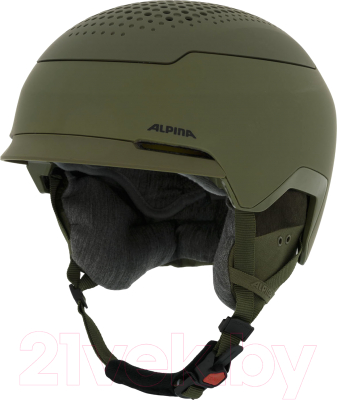 Шлем горнолыжный Alpina Sports Banff Mips / A9244-60 (р-р 51-55, оливковый матовый)