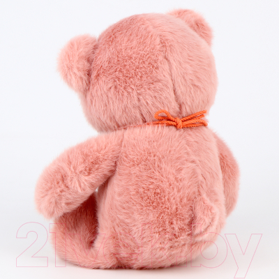 Мягкая игрушка Sima-Land Медведь с ожерельем / 10063528 (розовый)