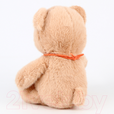 Мягкая игрушка Sima-Land Медведь с ожерельем / 10063529 (бежевый)