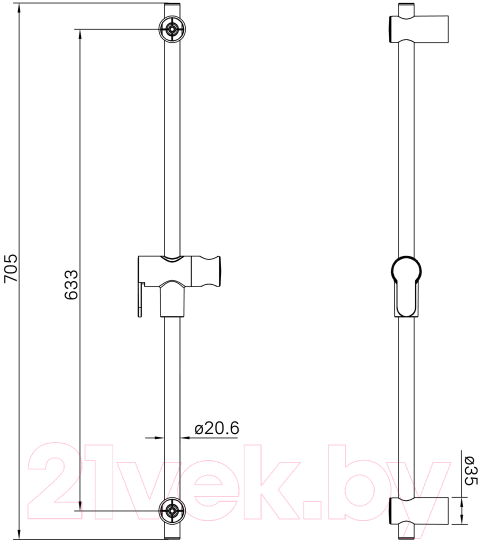 Душевая стойка IDDIS Ray RAY70MGi17