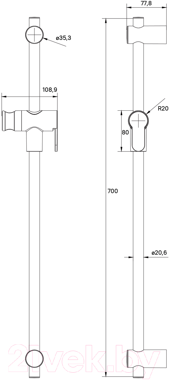 Душевая стойка IDDIS Ray RAY70MGi17