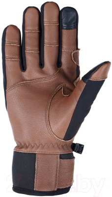 Перчатки лыжные VikinG Knox / 140/25/8255-0989 (р.9, черный/коричневый)