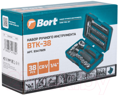 Универсальный набор инструментов Bort BTK-38 (93417609)