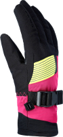 Перчатки лыжные VikinG Forter / 120/25/5999-0946 (р.4, черный/фуксия) - 