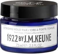 Воск для укладки волос Keune 1922 Strong Hold Wax Сильной фиксации (75мл) - 