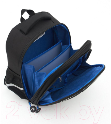 Школьный рюкзак Grizzly RAz-487-6 (черный)
