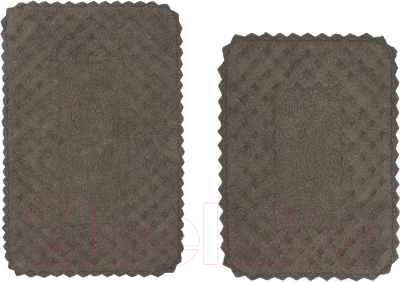 Набор ковриков для ванной и туалета Arya Adonis 50x70, 60x100 (коричневый)