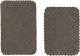 Набор ковриков для ванной и туалета Arya Adonis 50x70, 60x100 (коричневый) - 