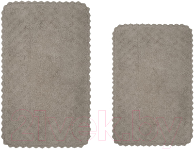 Набор ковриков для ванной и туалета Arya Adonis 50x70, 60x100 (кремовый)