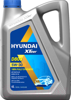 Моторное масло Hyundai XTeer D800 5W30 / 1041222 (4л)