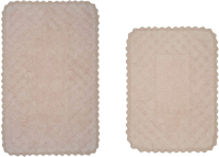 Набор ковриков для ванной и туалета Arya Adonis 50x70, 60x100 (экрю) - 