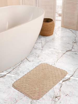 Набор ковриков для ванной и туалета Arya Adonis 50x70, 60x100 (экрю)