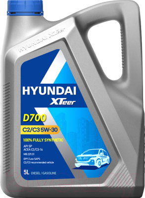 Моторное масло Hyundai XTeer D700 5W30 / 1051224 (5л)