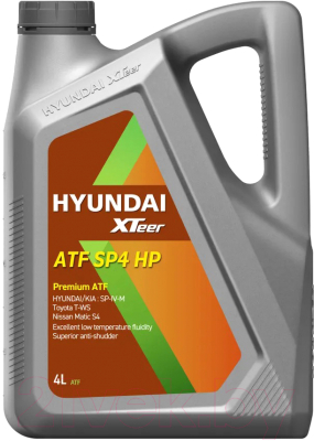 Трансмиссионное масло Hyundai XTeer ATF SP4 HP / 1041017 (4л)
