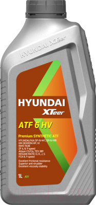 Трансмиссионное масло Hyundai XTeer ATF 6 HV / 1011412 (1л)