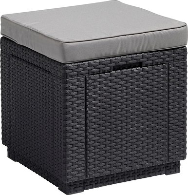 Пуф садовый Keter Cube / 213785 (графит) - 