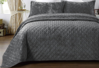 Набор текстиля для спальни Arya Valentine 250x260 (темно-серый) - 