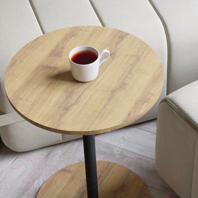 Изображение товара Журнальный столик Мебелик Кат (дуб вотан/черный)