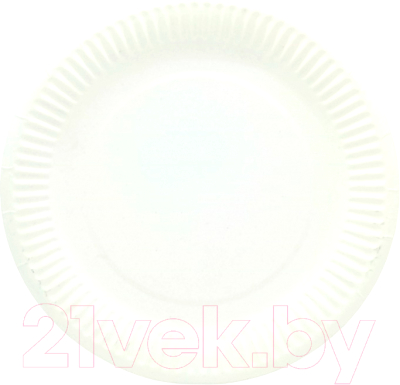 Набор одноразовых тарелок Raivbel ТБ-18 (100шт, белый)