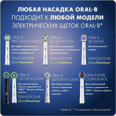 Набор насадок для зубной щетки Oral-B 3D CleanMaximiser (2шт)