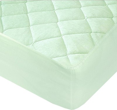 Наматрасник в кроватку Vegas Protect Cotton S1 60x120 (фисташковый) - 