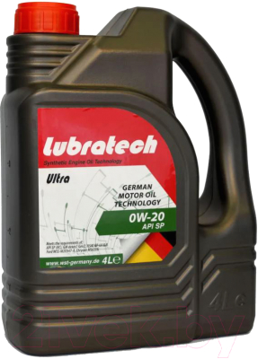 Моторное масло Lubratech Ultra 0W20 (4л)