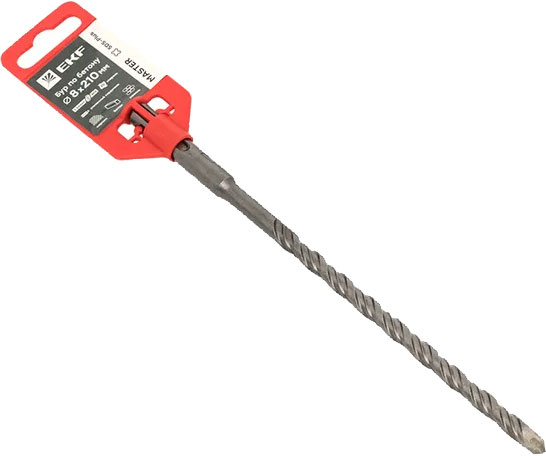 Бур EKF Expert SDS-plus бетон 8x210мм / db-8-210-2x4 — фото 4