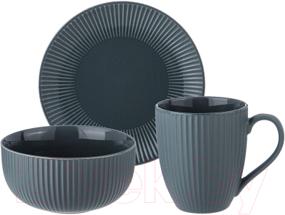 Набор столовой посуды Lefard Trendy / 756-442 (3пр, черный)