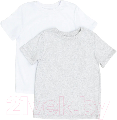 Комплект футболок детских Mark Formelle 113379-2 (р.122-60, серый меланж 4306-А)