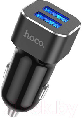 Адаптер питания автомобильный Hoco DZ8 (черный)