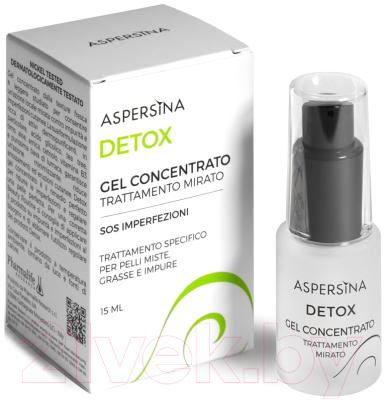 Гель для лица Pharmalife Research Aspersina Detox Gel Concentrato Для комбинированной кожи (15мл)