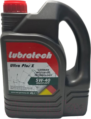 Моторное масло Lubratech Ultra Plus X 5W40 (4л)