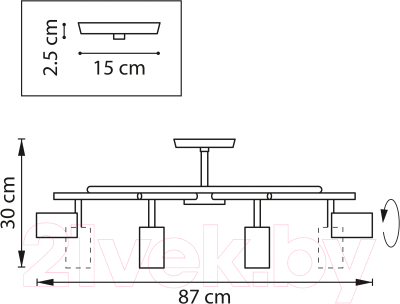 Люстра Lightstar Rullo LR718318