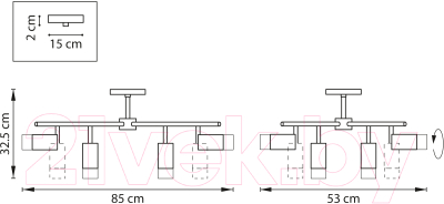 Люстра Lightstar Rullo LR7283643741