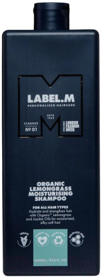 Шампунь для волос Label.M Professional Organic Lemongrass Moisturising Shampoo (1л)