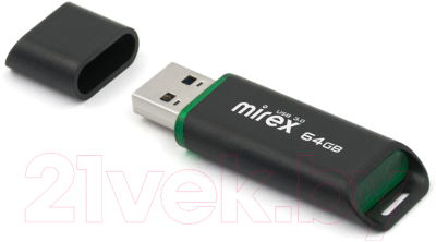 Usb flash накопитель Mirex Spacer Black 64GB (13600-FM3SPB64)