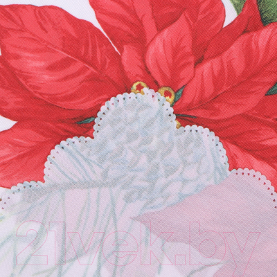 Скатерть Доляна Рождественские цветы 145x180 / 9580621