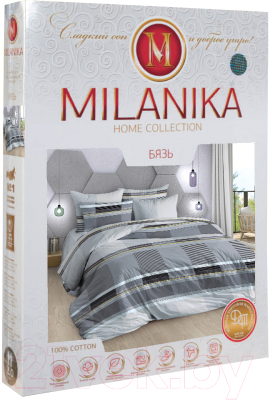 Комплект постельного белья Milanika Блюз Евро (бязь)