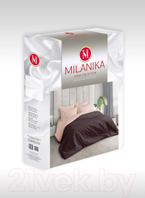 Комплект постельного белья Milanika Дуэт 2сп с европростыней (поплин г/к)