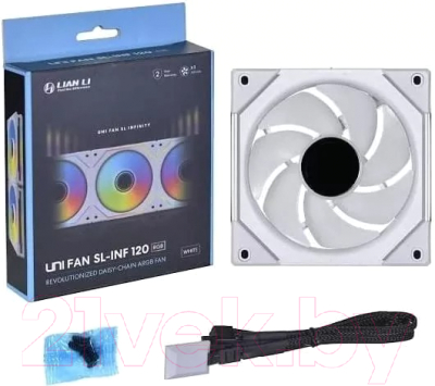 Вентилятор для корпуса Lian Li Uni Fan SL Infinity 120 / G99.12SLIN1W.00 (белый)