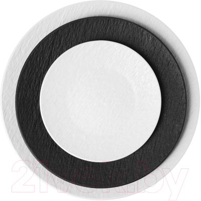 Тарелка столовая обеденная Corone Grafica XSY3263 / фк6919 (черный)