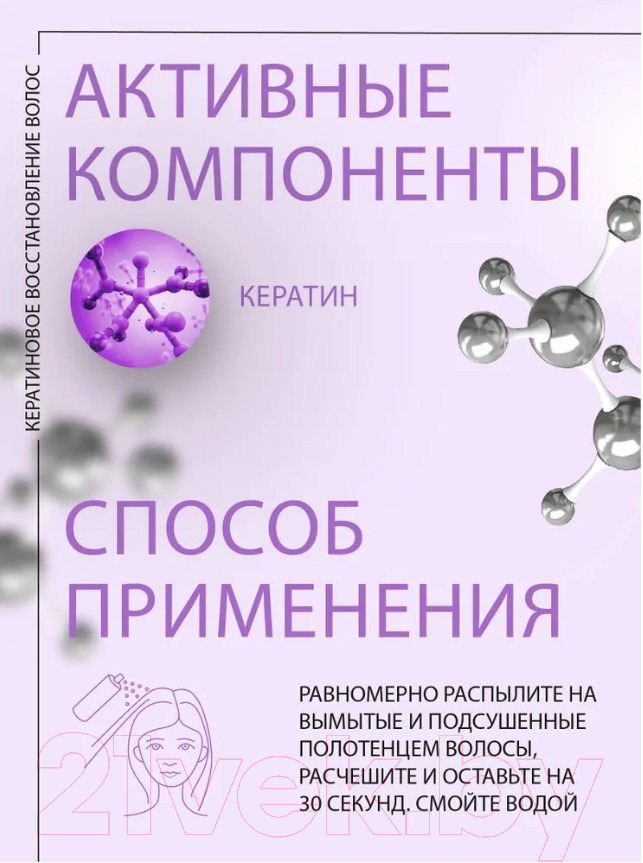 Спрей для волос Kezy Restructuring Реструктурирующий и разглаживающий с кератином