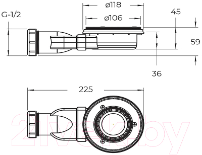 Купить Душевой поддон BelBagno TRAY-MR-UNO-AH-180/80-35-W-CR в Слуцке
