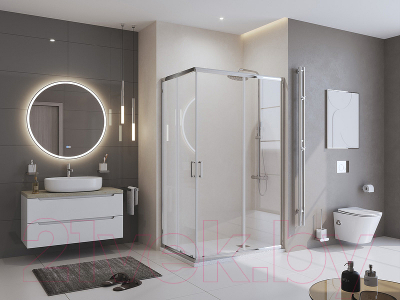 Купить Душевой поддон BelBagno TRAY-MR-UNO-AH-180/80-35-W-CR в Слуцке