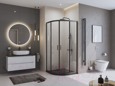 Купить Душевой поддон BelBagno TRAY-MR-UNO-R-90-550-35-NERO-CR в Слуцке