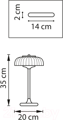 Прикроватная лампа Lightstar Acrile 738973